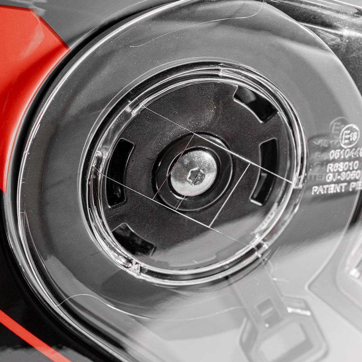 Zeus ZS-3050 BE7 Gri Kırmızı Çene Açılır Kask