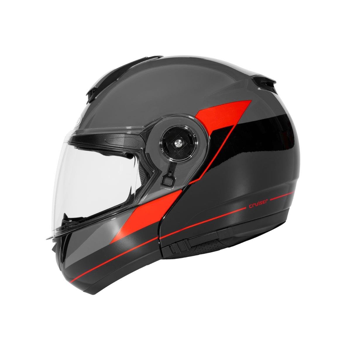Zeus ZS-3050 BE7 Gri Kırmızı Çene Açılır Kask
