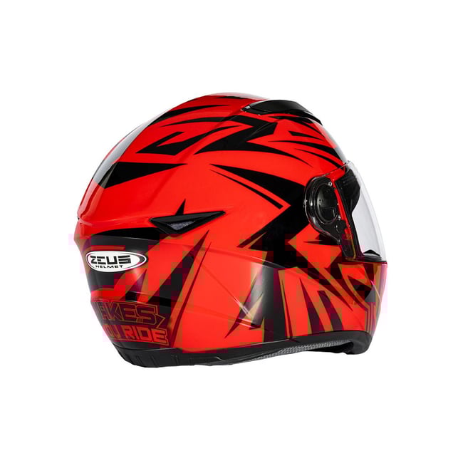 Zeus ZS-811A AL-34 Kırmızı Siyah Kapalı Kask