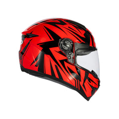 Zeus ZS-811A AL-34 Kırmızı Siyah Kapalı Kask