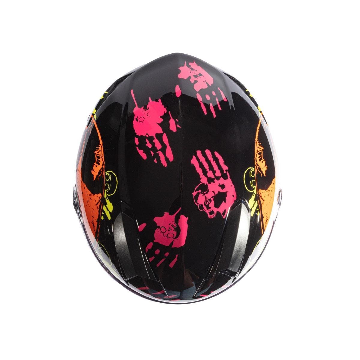 Zeus ZS-811A AL-37 Siyah Turuncu Kapalı Kask