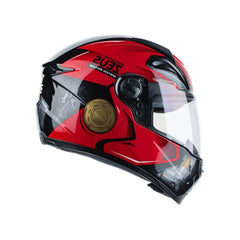 Zeus ZS-811A AL39 Siyah Kırmızı Kapalı Kask