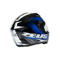 Zeus ZS-811A AL8 Siyah Mavi Kapalı Kask