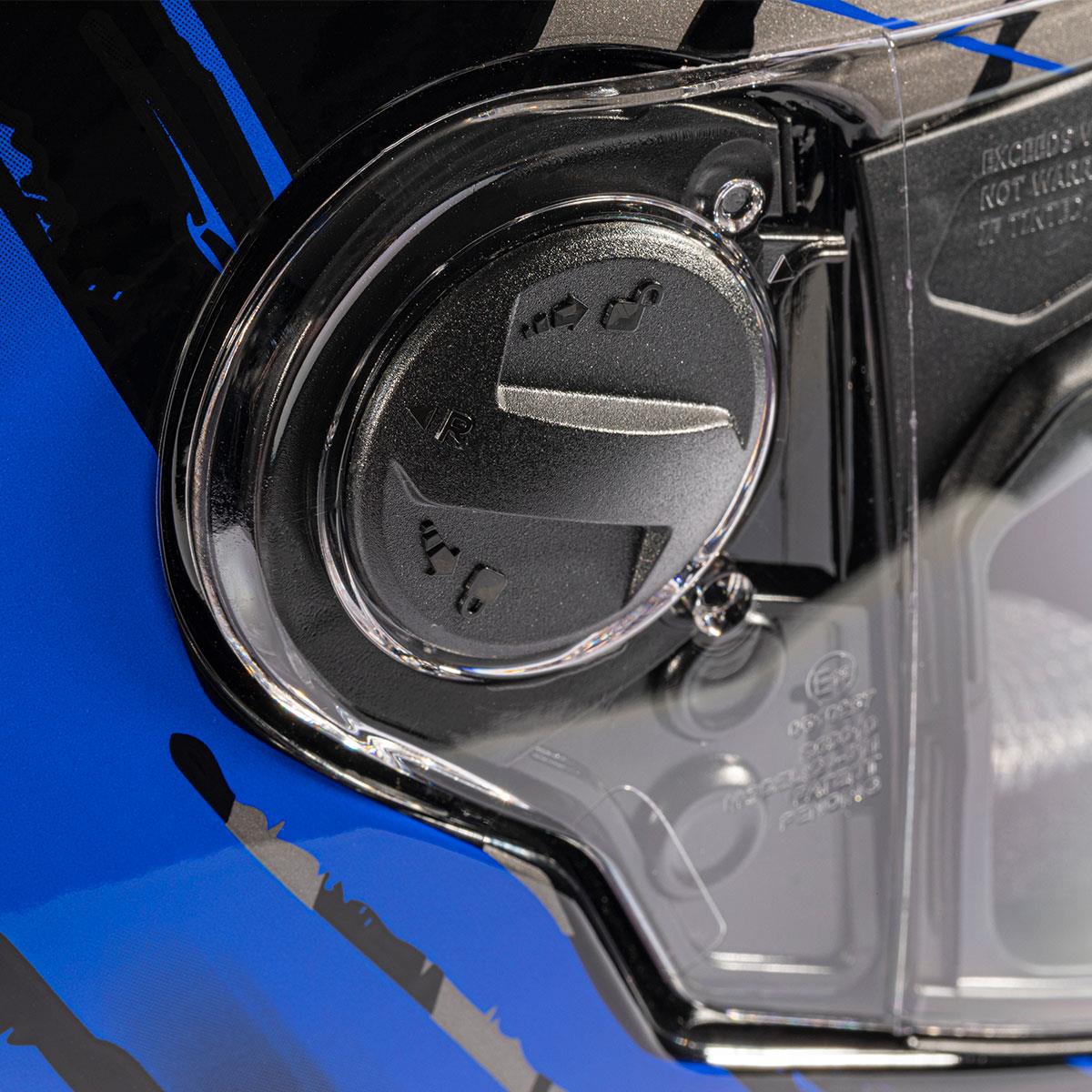 Zeus ZS-811A AL8 Siyah Mavi Kapalı Kask