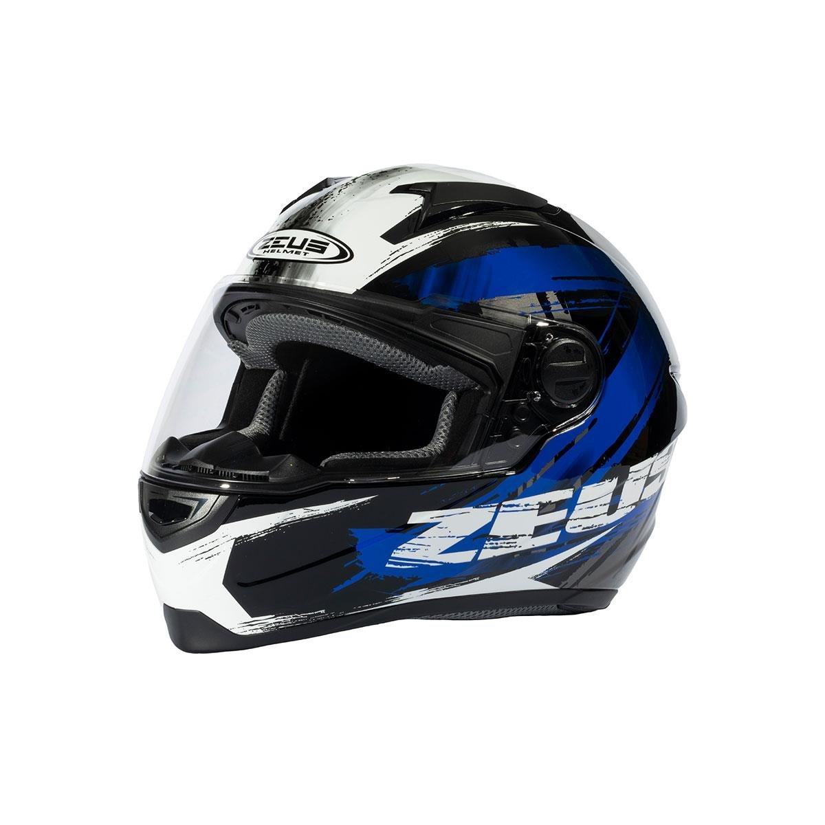 Zeus ZS-811A AL8 Siyah Mavi Kapalı Kask