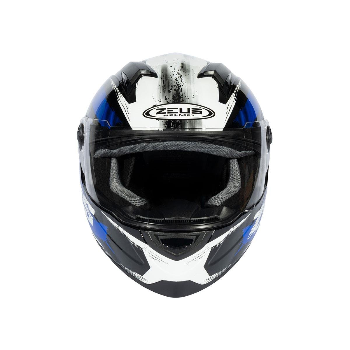 Zeus ZS-811A AL8 Siyah Mavi Kapalı Kask